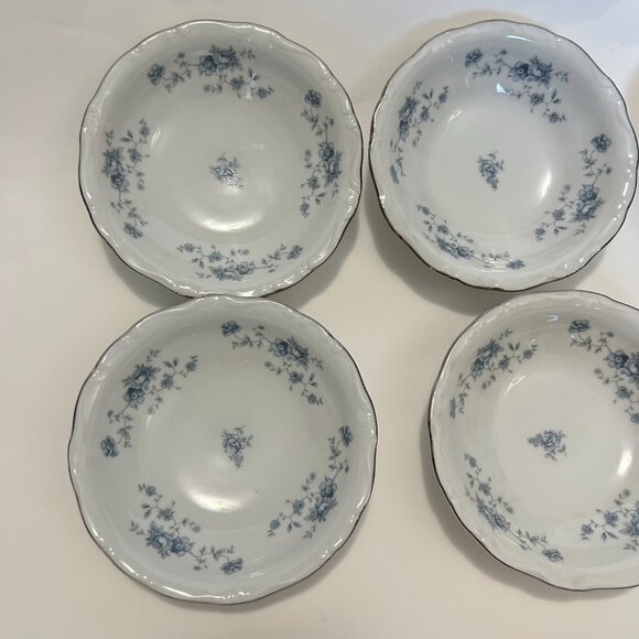 Johann Haviland Blue Garland Bavaria Germany Fruit Desert Bowls 5" set of 6 - Picture 4 of 12